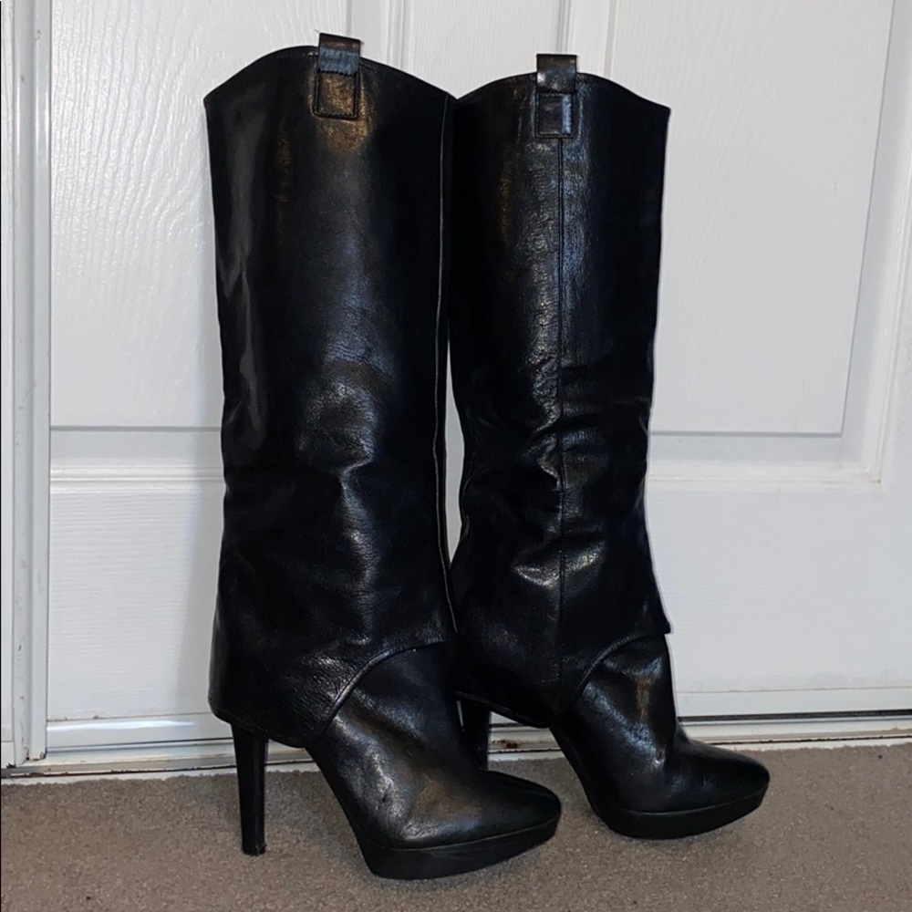 Black Leather Boots